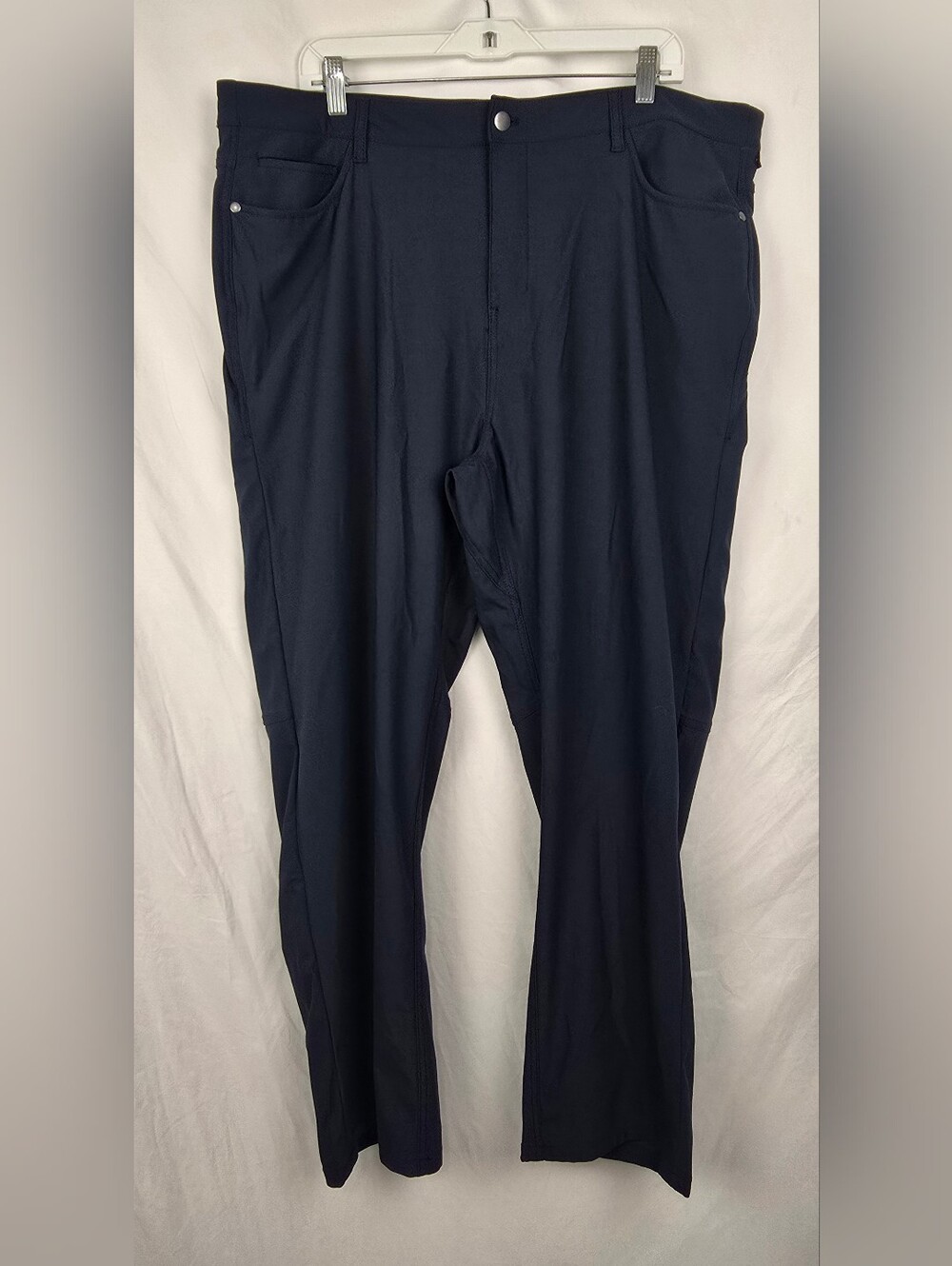 One Day Away Preppy Navy Active Travel Comfy Outdoor Tech Pants sz 40x30